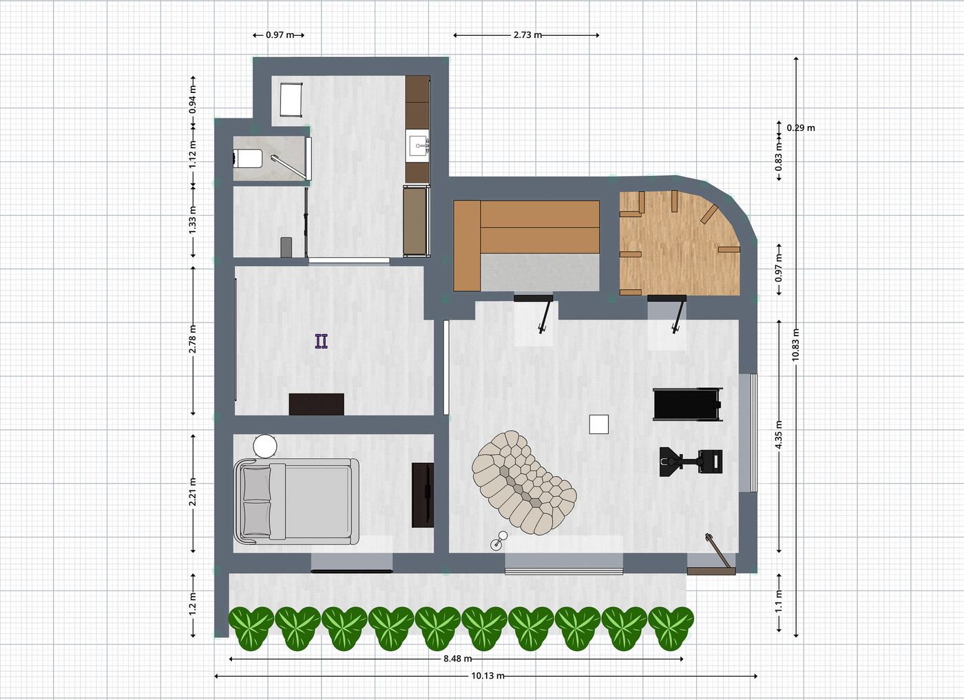Villa Montport — basement floor plan