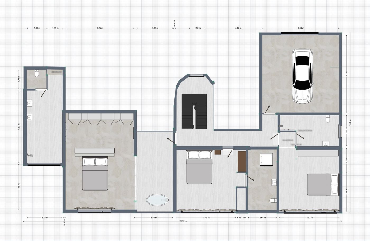Villa Montport — first floor plan