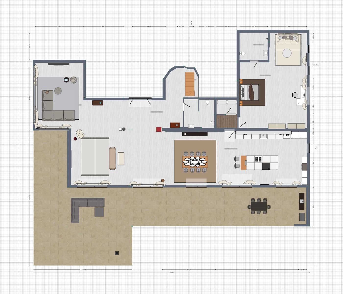 Villa Montport — ground floor plan
